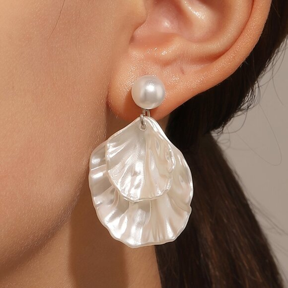 1 Pair Fashion Summer Shell-Shaped Earrings - Picture 5 of 6